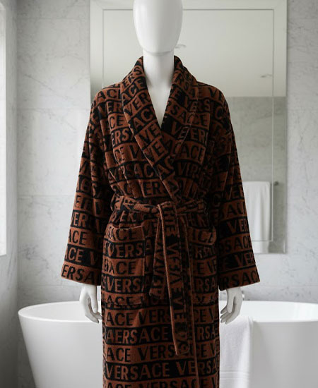 حوله تن پوش مدل ورساچه - قهوه‌ای 34