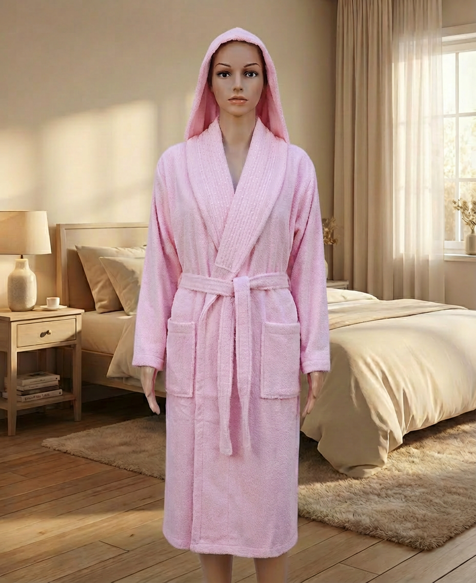 تن پوش دورونخ - طرح شمیم - صورتی روشن سایز 160