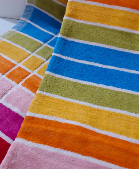 حوله استخری راه راه - نخ رنگی 91